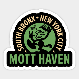 Mott Haven Bronx NYC - Comic Style Sticker